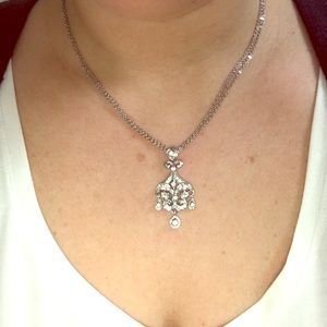 Silver necklace with pendant